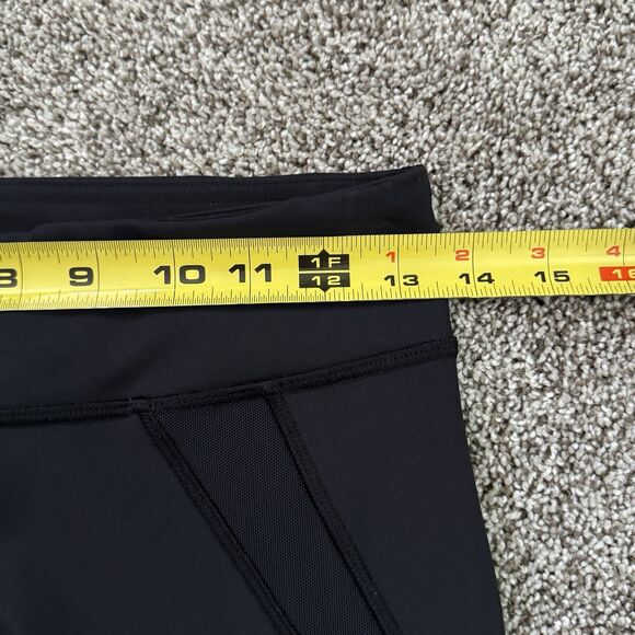Lululemon Crop Capri Mesh Panel 23” Black Leggings Women’s Size 6 *RARE* - Picture 7 of 10